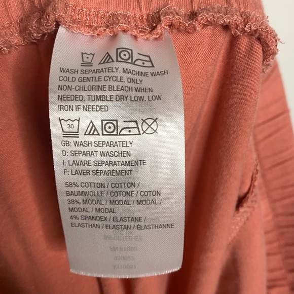 Anybody Cozy Knit Cargo Jogger Pants 3X Salmon Pink - Picture 4 of 7